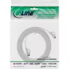 Cable de red plano InLine U/FTP Cat.8.1 TPE libre de halógenos blanco 1 m