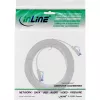 Cable de red plano InLine U/FTP Cat.6A TPE libre de halógenos blanco 2 m