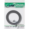 Cable de red plano InLine U/FTP Cat.6A TPE libre de halógenos negro 1 m