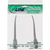 Cable de red plano InLine U/FTP Cat.8.1 TPE libre de halógenos gris 0,25 m