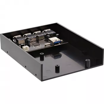 Hub de panel USB 3.0 InLine de 4 puertos para bahía de disquete de 3,5