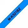 Cinta de etiquetar Brother M-K521B negro sobre azul