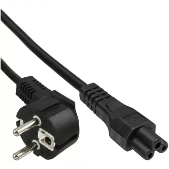 Cable de alimentación InLine 16657D para portátil negro 2 m