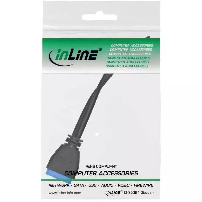 Cable de cabecera USB interno InLine USB 2.0 a 3.0 33449I