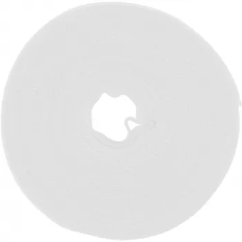 Brida de velcro para cables InLine 10 m × 16 mm blanco – brida de velcro reutilizable
