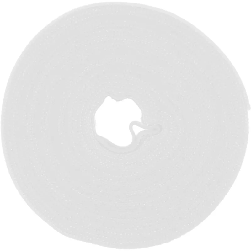 Brida de velcro para cables InLine 10 m × 16 mm blanco – brida de velcro reutilizable