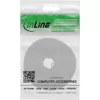 Brida de velcro para cables InLine 10 m × 16 mm blanco – brida de velcro reutilizable