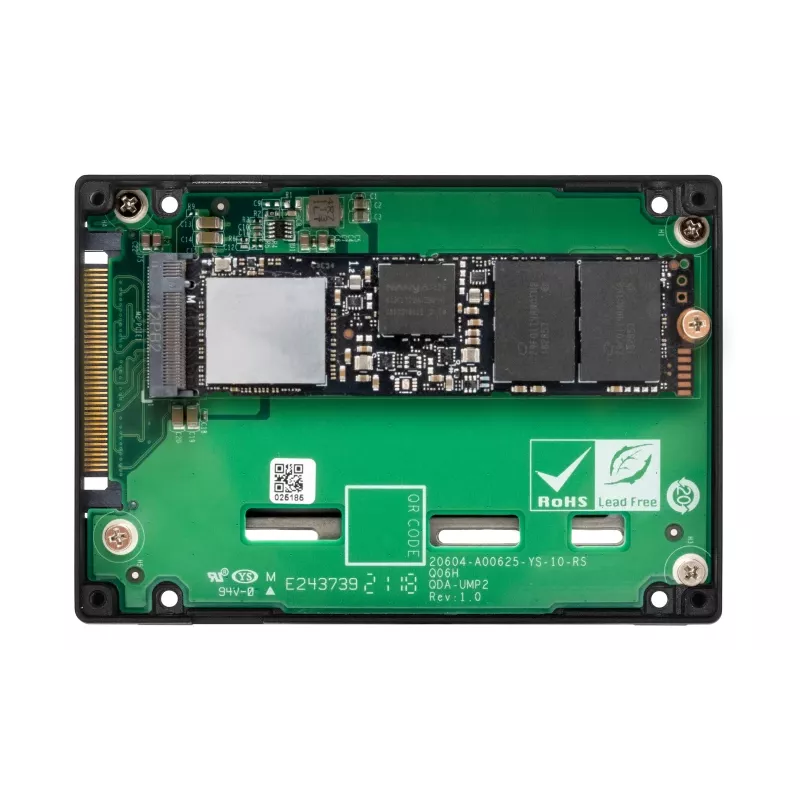 QNAP - QDA-UMP4 - Adaptador de interfaz - M.2 - PCIe 4.0 x4 (NVMe) - U.2