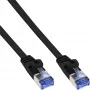 Cable de red plano InLine Cat.6A U/FTP, RJ-45–RJ-45, 1 m, negro