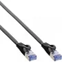 Cable de red plano InLine, U/FTP, Cat.6A, negro, 5 m