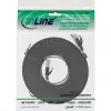Cable de red plano InLine, U/FTP, Cat.6A, negro, 5 m