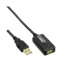 Cable repetidor de señal activo InLine USB 2.0 Type-A macho / A hembra, 5 m