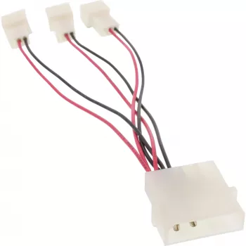Cable adaptador para ventilador de PC InLine 12V / 5V para hasta 3 ventiladores 33005A