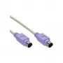 InLine Cable PS/2 conector macho/conector macho gris con conector violeta 2m