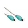 InLine Cable PS/2 conector macho/conector macho gris con conector verde 2 m