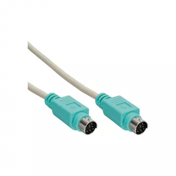 InLine Cable PS/2 conector macho/conector macho gris con conector verde 2 m