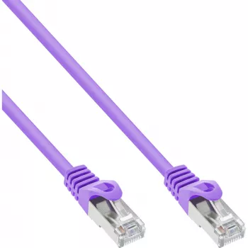 InLine Cable de red SF/UTP Cat.5e lila 0,3m