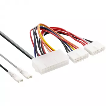 InLine Adaptador de alimentación interno 20 pines ATX-FA a placa base AT P8/P9 + interruptor 20/0,80m