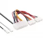InLine Adaptador de alimentación interno 20 pines ATX-FA a placa base AT P8/P9 + interruptor 20/0,80m