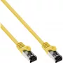 InLine Cable de red, S/FTP (PiMf), Cat.8.1, 2000MHz, libre de halógenos, amarillo, 0,5m
