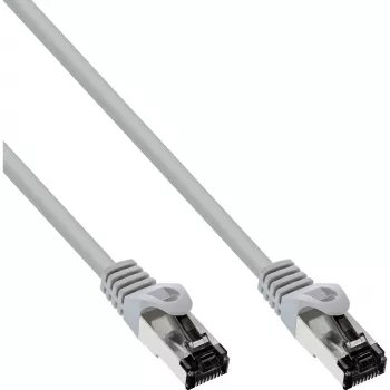 InLine Cable de red, S/FTP (PiMf), Cat.8.1, 2000 MHz, libre de halógenos, gris, 7,5 m