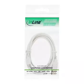 InLine cable Micro USB 2.0, conector USB Type-A macho / conector Micro-B macho, blanco, 5 m