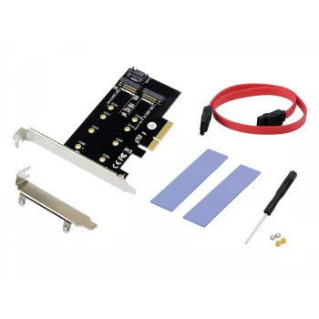 Conceptronic EMRICK adaptador 2 en 1 M.2 SSD PCIe SATA AHCI NVMe