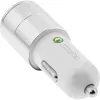 InLine cargador de coche USB adaptador de alimentación Quick Charge 3.0, blanco