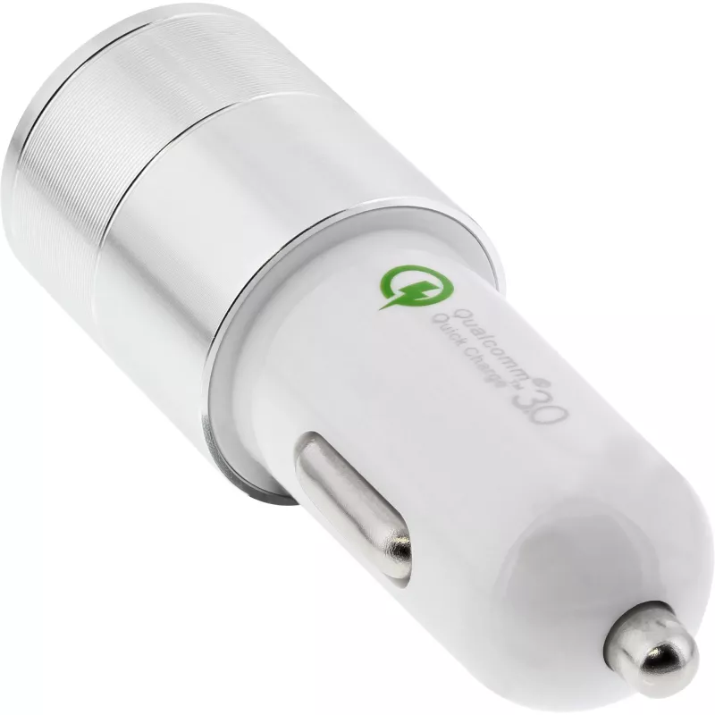 InLine cargador de coche USB adaptador de alimentación Quick Charge 3.0, blanco