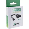 InLine cable adaptador USB 2.0 interno 2x conector USB Type-A hembra / header de placa base