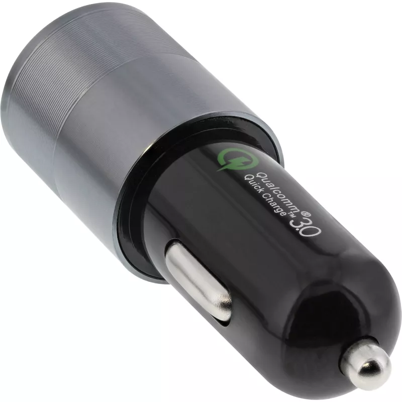 InLine cargador de coche USB fuente de alimentación Quick Charge 3.0, negro