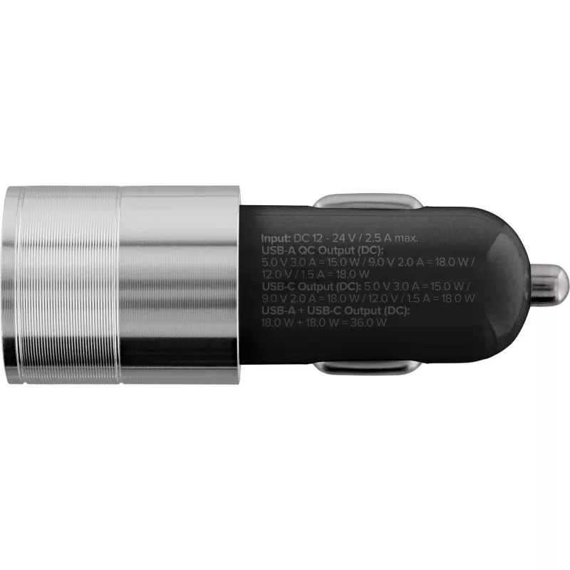 InLine cargador de coche USB fuente de alimentación Quick Charge 3.0, negro