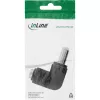 Adaptador DC InLine 5,5×2,5 mm conector acodado macho-hembra, entrada 5 V, interior, negro