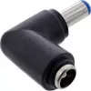 Adaptador DC InLine 5,5x2,1 mm conector DC macho/hembra acodado universal negro