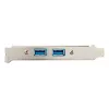 StarTech.com adaptador de 2 puertos USB 3.0 Type-A para chapa de ranura, IDC, USB 3.2 Gen 1 (3.1 Gen 1), azul, acero inoxidable, 0,5 m, CE, REACH, 500 mm