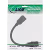 Cable adaptador HDMI Keystone InLine 4K/60Hz, HDMI A hembra/hembra, negro, 0,2 m