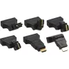 Adaptador InLine HDMI a DVI HDMI macho / 24+1 hembra en ángulo de 180° dorado