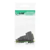 Adaptador InLine HDMI a DVI HDMI macho / 24+1 hembra en ángulo de 180° dorado