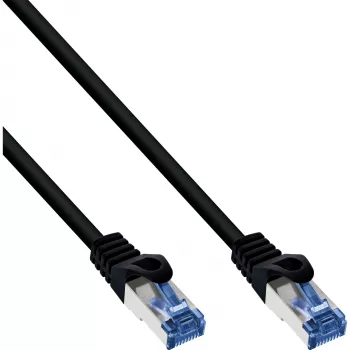 Cable de red InLine, Cat.6A, S/FTP, PE para exterior, negro, 25 m