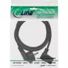 Cable de alimentación InLine, CEE 7/7 en ángulo / IEC C13 de 3 polos macho en ángulo, 1,8 m