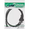 Cable de alimentación InLine, enchufe euro / conector hembra Euro8, negro, 1,8 m