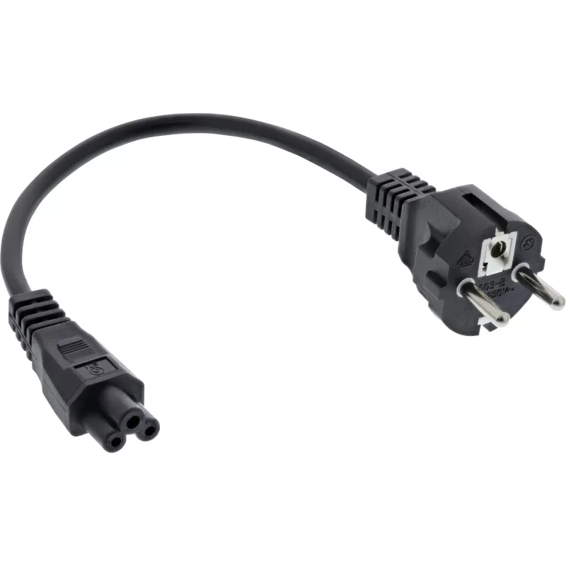 Cable de alimentación InLine Type F alemán / conector de portátil 