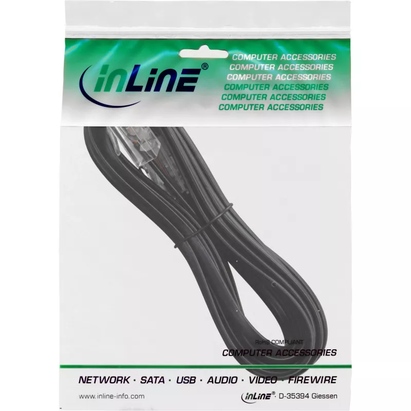 Cable ISDN InLine RJ45 macho/macho 8P4C 10 m