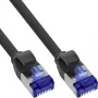 Cable de red fino InLine, Cat.6A, S/FTP, TPE (LSZH) flexible, PoE, negro, 5 m