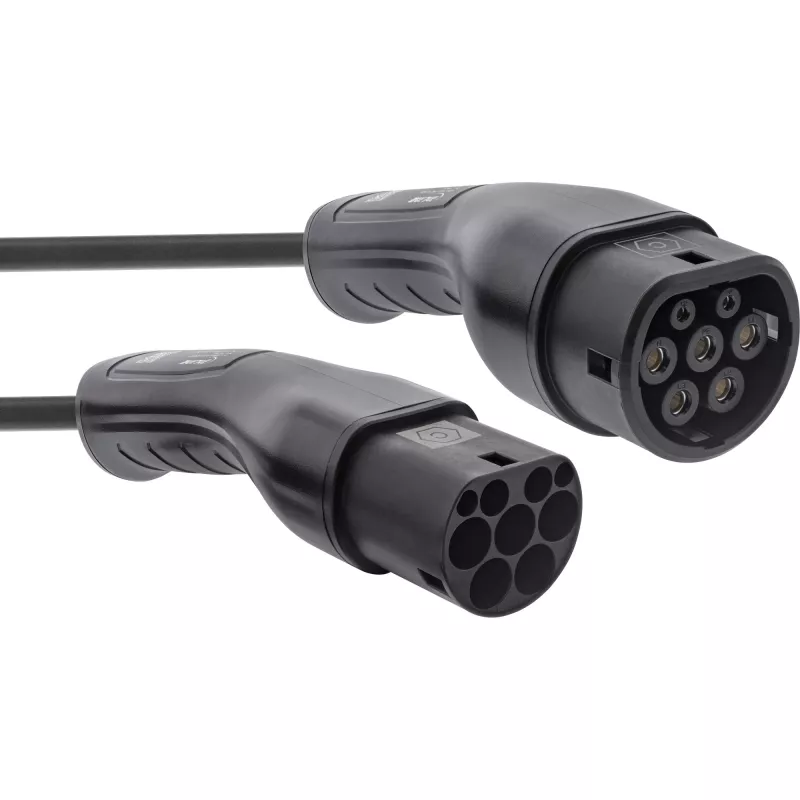 InLine EV cable en espiral cable de carga 11kW Tipo2, 3 fases, 7,5m