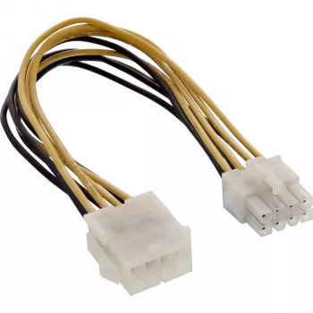 Cable de alimentación interno InLine 8 pines conector macho / conector hembra 0,20m
