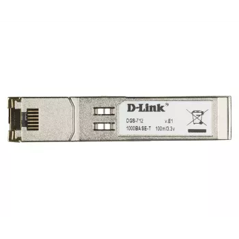 Transceptor de cobre SFP D-Link 10/100/1000 BASE-T, cobre, 1000 Mbit/s, SFP, T, TX, 100 m, Gigabit Ethernet