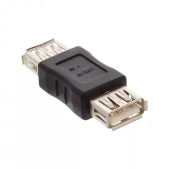 Adaptador USB 2.0 InLine 33300 Type-A conector hembra / Type-A conector hembra