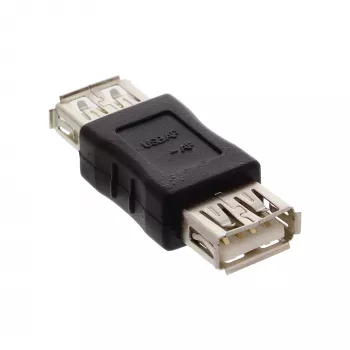 Adaptador USB 2.0 InLine 33300 Type-A conector hembra / Type-A conector hembra
