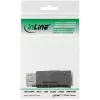 Adaptador USB 2.0 InLine 33300 Type-A conector hembra / Type-A conector hembra